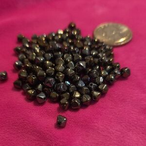 Black Metallic Beads